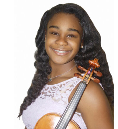 Kearston Gonzales with violin