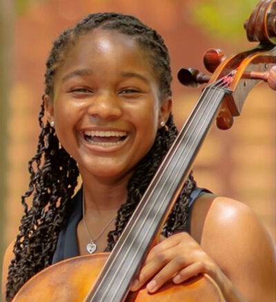 Kendall Gonzales with cello